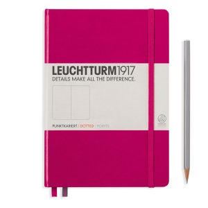 Leuchtturm1917 Hardcover 249 pg – Dot Grid A5 Notebook – Berry