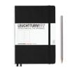 Black Leuchtturm Notebook Medium A5 Hardcover Dot Grid
