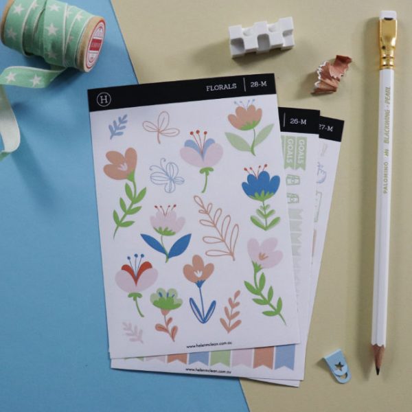 decorative planner stickers pack