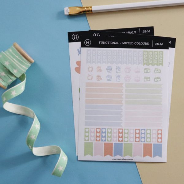 functional planner stickers pack