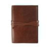 brown leather cover with tie to suit A5 front