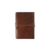 brown leather cover with tie to suit A6 front