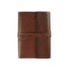 brown leather wrap cover with tie to suit B6 front