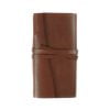 brown leather wrap cover to suit traveler notebooks front
