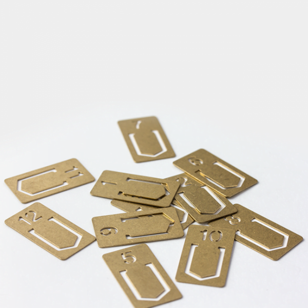 brass number clips travelers company stationery accessories extra