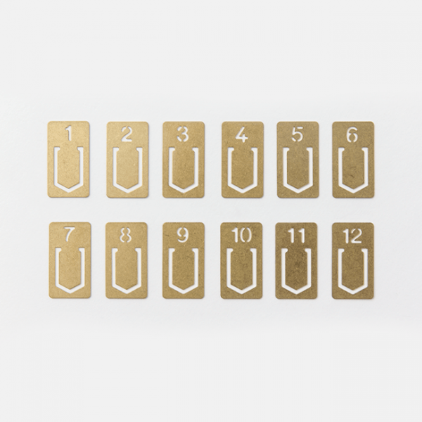 brass number clips travelers company stationery accessories main