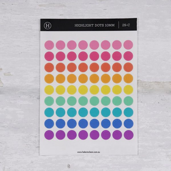 Stickers Highlight Dots Sheet 10mm