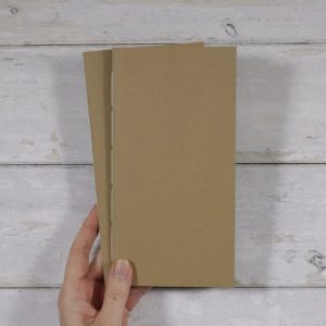 Slim Grid Kraft Softcover Notebook 64 pg – 2 pack