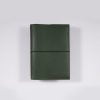 A6 leather notebook cover elastic forest