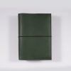 B6 leather notebook cover elastic forest