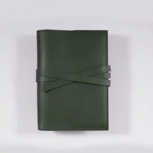 B6 Classic – Tie Closure in Forest Green Leather