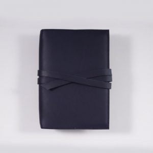 B6 Classic – Tie Closure in Navy Blue Leather