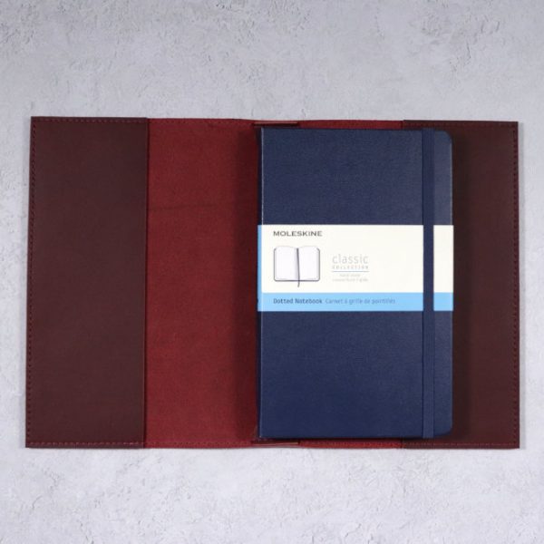 leather cover moleskine notebook mahogany