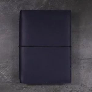 Moleskine Leather Cover – Elastic Closure in Navy