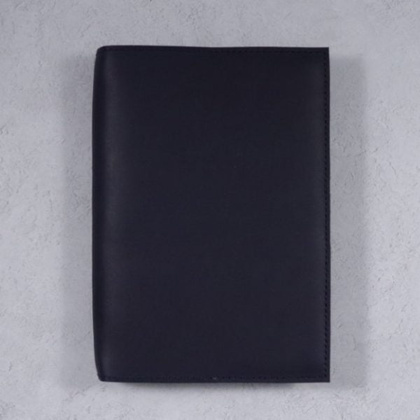 leather notebook cover none navy