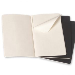 Moleskine Cahier Square Grid Notebook 80 pg – Black – 3 pack
