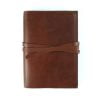 cognac leather stillman and birn hardcover with tie