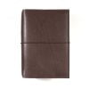 mocha leather stillman and birn hardcover with elastic