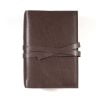 mocha leather stillman and birn hardcover with tie