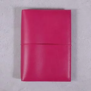 A5 – Fuchsia Pink Leather Cover