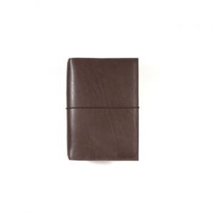 Pocket Classic – Elastic Closure in Espresso Leather Cover