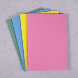 vibrant colour A5 notebooks pack 4
