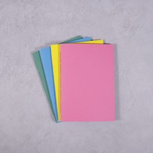 vibrant colour A6 notebooks pack 4