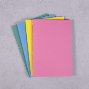 vibrant colour B6 notebooks pack 4