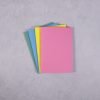 vibrant colour Pocket size notebooks pack 4