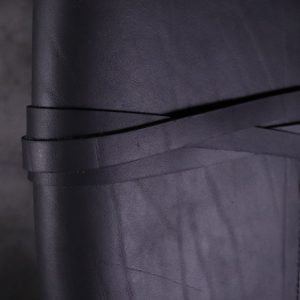 Moleskine Leather Cover – Tie Closure in Black
