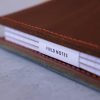 leather notebook pocket size contrast stitching field notes detail