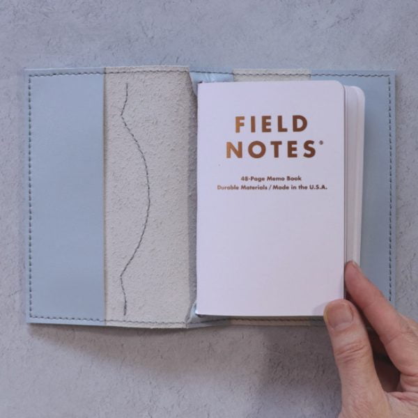 unicorn pastels blue pocket size inside field notes
