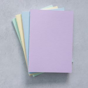 Grid A5 Pastel Softcover Notebook 64 pg – 4 pack