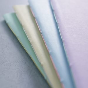Grid A6 Pastel Softcover Notebook 64 pg – 4 pack