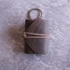 mini journal keyring - antique brown