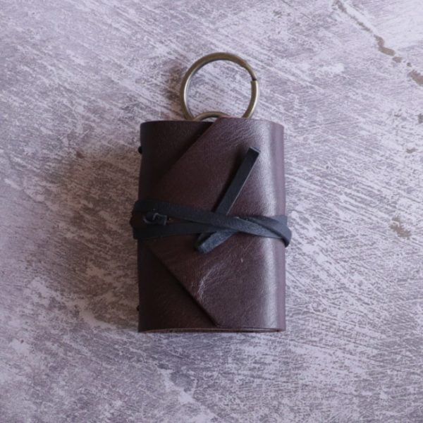 mini journal keyring - mocha colour