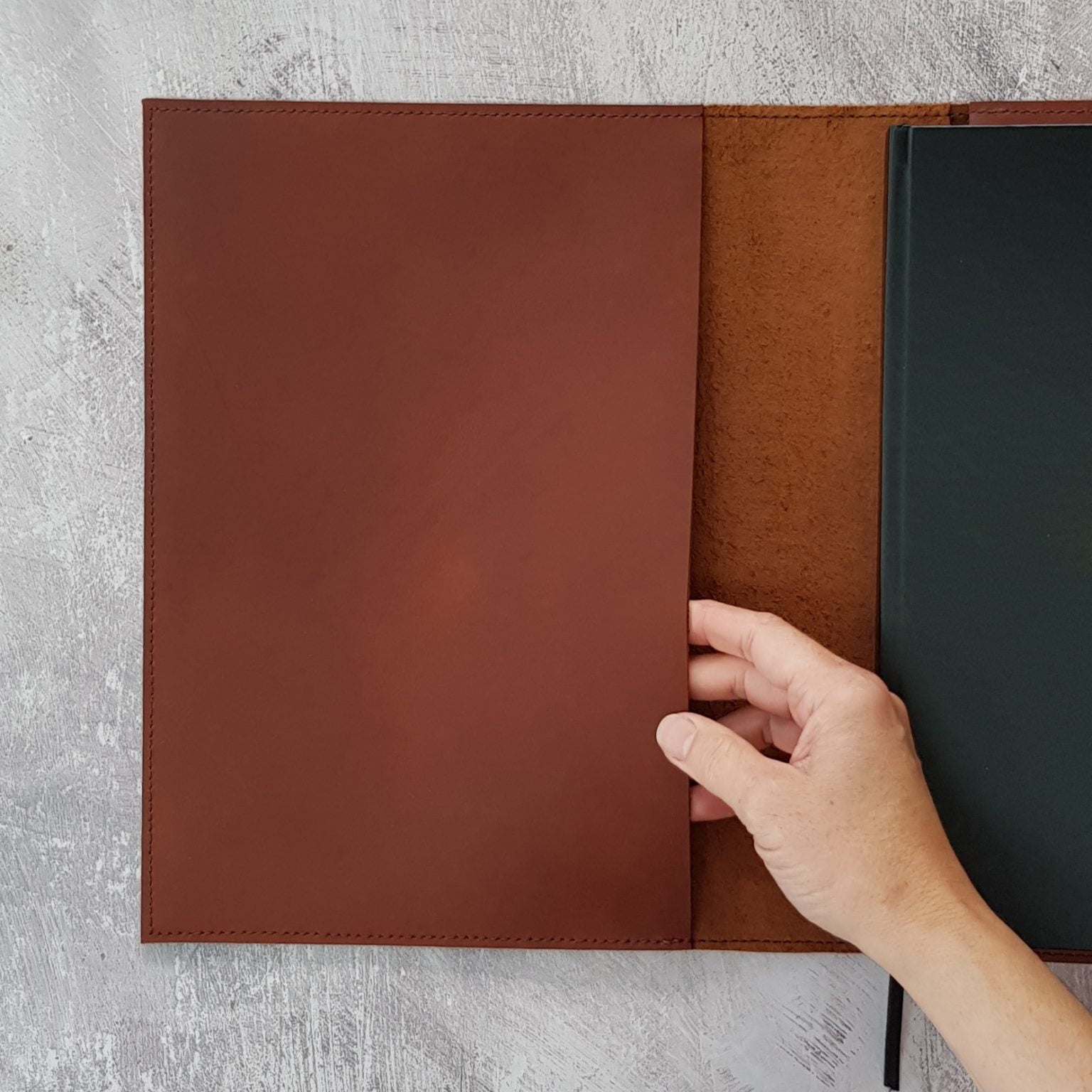 Brown A4 Leather Folio Cover | Hand Made in Australia