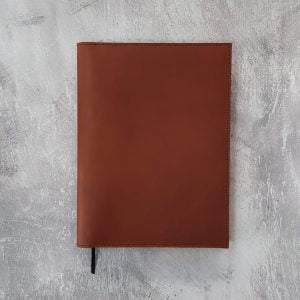Brown A4 Leather Folio Cover