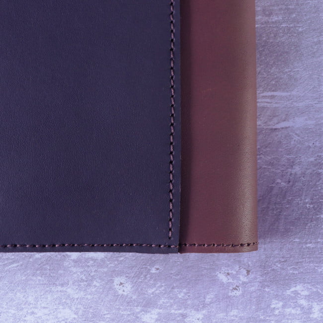A4 Brown Leather Folio Cover | Hand Made in Australia