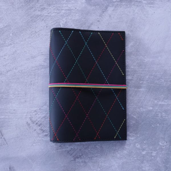 Rainbow Diamond Stitching A5 Cover - front