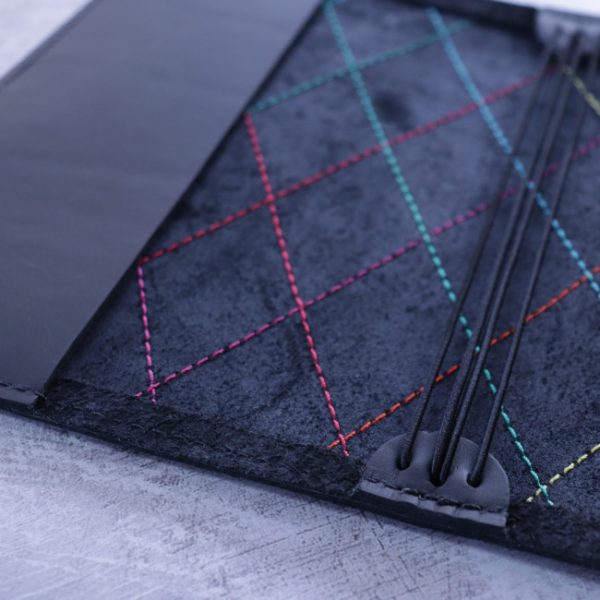 Rainbow Diamond Stitching A5 Cover -inside detail
