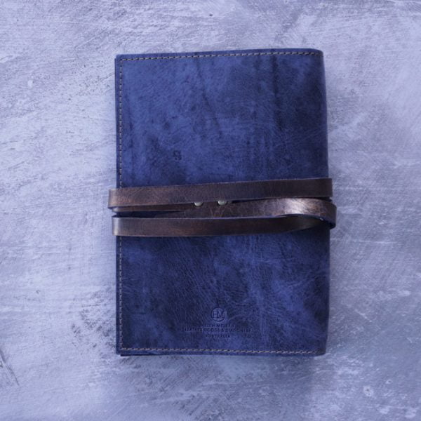 wizardry witchcraft library - ravenclaw blue leather journal