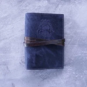 Library of Wizardry & Witchcraft – A5 Blue Leather Journal Cover